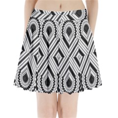 Pattern Tile Seamless Design Pleated Mini Skirt