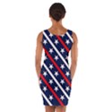 Patriotic Red White Blue Stars Wrap Front Bodycon Dress View2