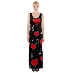 Love Song Maxi Thigh Split Dress by Valentinaart