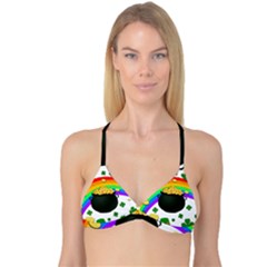 Good Luck Reversible Tri Bikini Top by Valentinaart