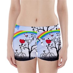 Love Hill - Rainbow Boyleg Bikini Wrap Bottoms by Valentinaart