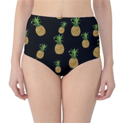 Pineapples High-waist Bikini Bottoms by Valentinaart