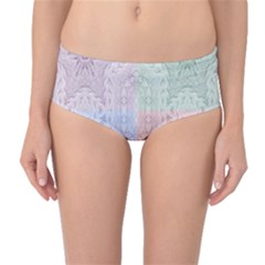 Seamless Kaleidoscope Patterns In Different Colors Based On Real Knitting Pattern Mid-waist Bikini Bottoms by Nexatart