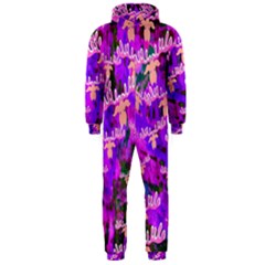 Watercolour Paint Dripping Ink Hooded Jumpsuit (men)  by Nexatart