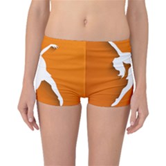 Dance Dancing Orange Girl Boyleg Bikini Bottoms by Alisyart