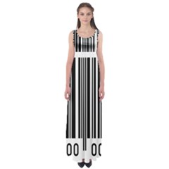 Code Data Digital Register Empire Waist Maxi Dress