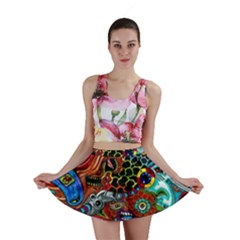 Vector Art Pattern Mini Skirt by Amaryn4rt