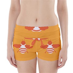 Littlebutterfly Illustrations Bee Wasp Animals Orange Honny Boyleg Bikini Wrap Bottoms by Alisyart