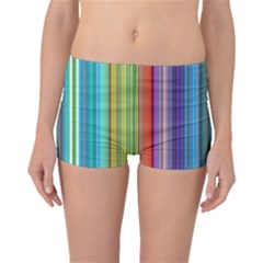 Color Stripes Boyleg Bikini Bottoms by Simbadda