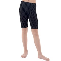 Pattern Dark Texture Background Kids  Mid Length Swim Shorts by Simbadda