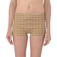 Pattern Gingerbread Brown Reversible Bikini Bottoms by Simbadda