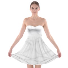 Line Stone Grey Circle Strapless Bra Top Dress by Alisyart