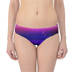 Space Planet Pink Blue Purple Hipster Bikini Bottoms by Alisyart