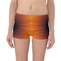 Abstract Circle Hole Black Orange Line Reversible Bikini Bottoms View1