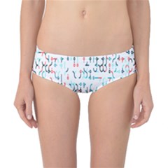 Connect Dots Color Rainbow Blue Red Circle Line Classic Bikini Bottoms by Alisyart