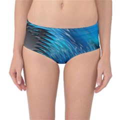Waves Wave Water Blue Hole Black Mid-waist Bikini Bottoms by Alisyart