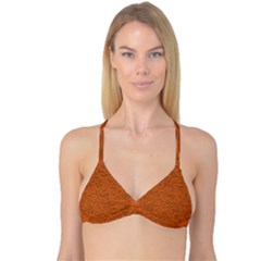 Illustration Orange Grains Line Reversible Tri Bikini Top by Alisyart