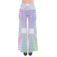 Tunnel With Bright Colors Rainbow Plaid Love Heart Triangle Pants by Alisyart