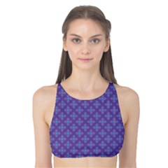 Abstract Purple Pattern Background Tank Bikini Top by TastefulDesigns