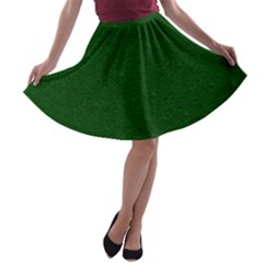 Texture Green Rush Easter A-line Skater Skirt by Simbadda