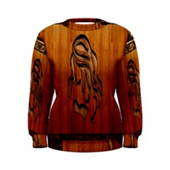 Pattern Shape Wood Background Texture Women s Sweatshirt