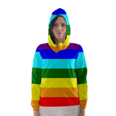 Rainbow Hooded Wind Breaker (women) by Valentinaart