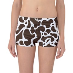 Dalmantion Skin Cow Brown White Reversible Bikini Bottoms by Alisyart
