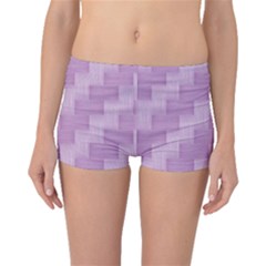 Purple Pattern Boyleg Bikini Bottoms