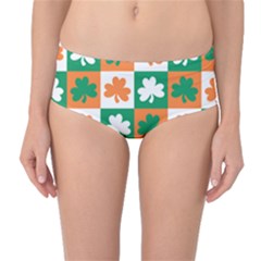 Ireland Leaf Vegetables Green Orange White Mid-waist Bikini Bottoms by Alisyart