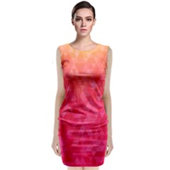 Abstract Red Octagon Polygonal Texture Classic Sleeveless Midi Dress by TastefulDesigns