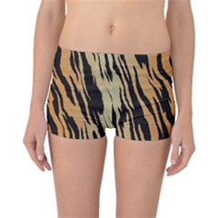 Tiger Animal Print A Completely Seamless Tile Able Background Design Pattern Boyleg Bikini Bottoms by Amaryn4rt