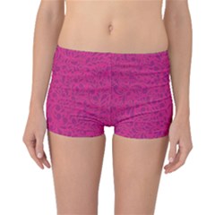 Pink Pattern Boyleg Bikini Bottoms