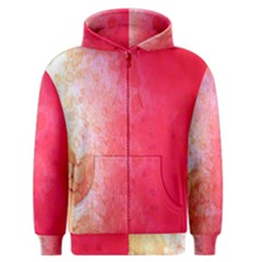 Abstract Red And Gold Ink Blot Gradient Men s Zipper Hoodie by Amaryn4rt