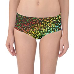 Construction Paper Iridescent Mid-waist Bikini Bottoms by Amaryn4rt