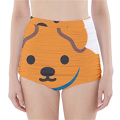 Dog High-waisted Bikini Bottoms by Alisyart