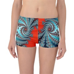 Digital Fractal Pattern Boyleg Bikini Bottoms by Simbadda