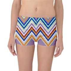 Chevron Wave Color Rainbow Triangle Waves Grey Boyleg Bikini Bottoms by Alisyart