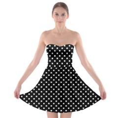 Polka Dots Strapless Bra Top Dress