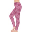Pink Pattern with Cute Pigs Women s Leggings View3