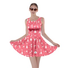 Pink Lovely Cats Pattern Skater Dress by CoolDesigns