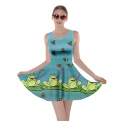 Frizzle Bee Frogs Skater Dress by CoolDesigns