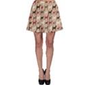 Brown Animal Pattern of Dog Silhouettes Endless Skater Dress View1