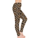Black Python Snake Skin Pattern Women s Leggings View4