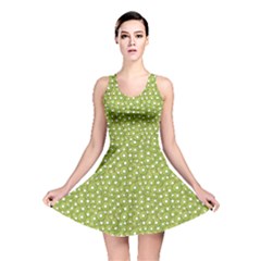 Green Pattern Chopped Kiwi Reversible Skater Dress by CoolDesigns