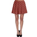 Red Poker Pattern Red Made Card Suits Skater Skirt View1