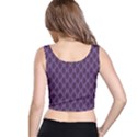 Purple Black Abstract Dotted Pattern Crop Top View3