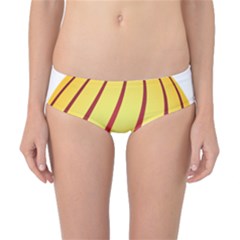 Yellow Striped Easter Egg Gold Classic Bikini Bottoms by Alisyart