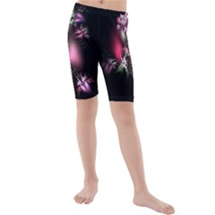Colour Of Nature Fractal A Nice Fractal Coloured Garden Kids  Mid Length Swim Shorts by Simbadda