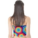 Tie Dye Circle Round Color Rainbow Red Purple Yellow Blue Pink Orange Tube Top View2