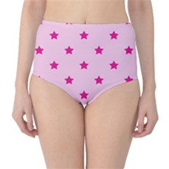 Stars Pattern High-waist Bikini Bottoms by Valentinaart
